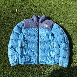 VINTAGE NORTH FACE RETRO 700 PUFFER JACKET LIGHT BLUE